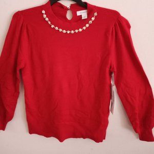 Liz Claiborne red sweater